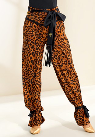 Gio Mio Lucy Womens Dance Trousers GM0905-Leopard