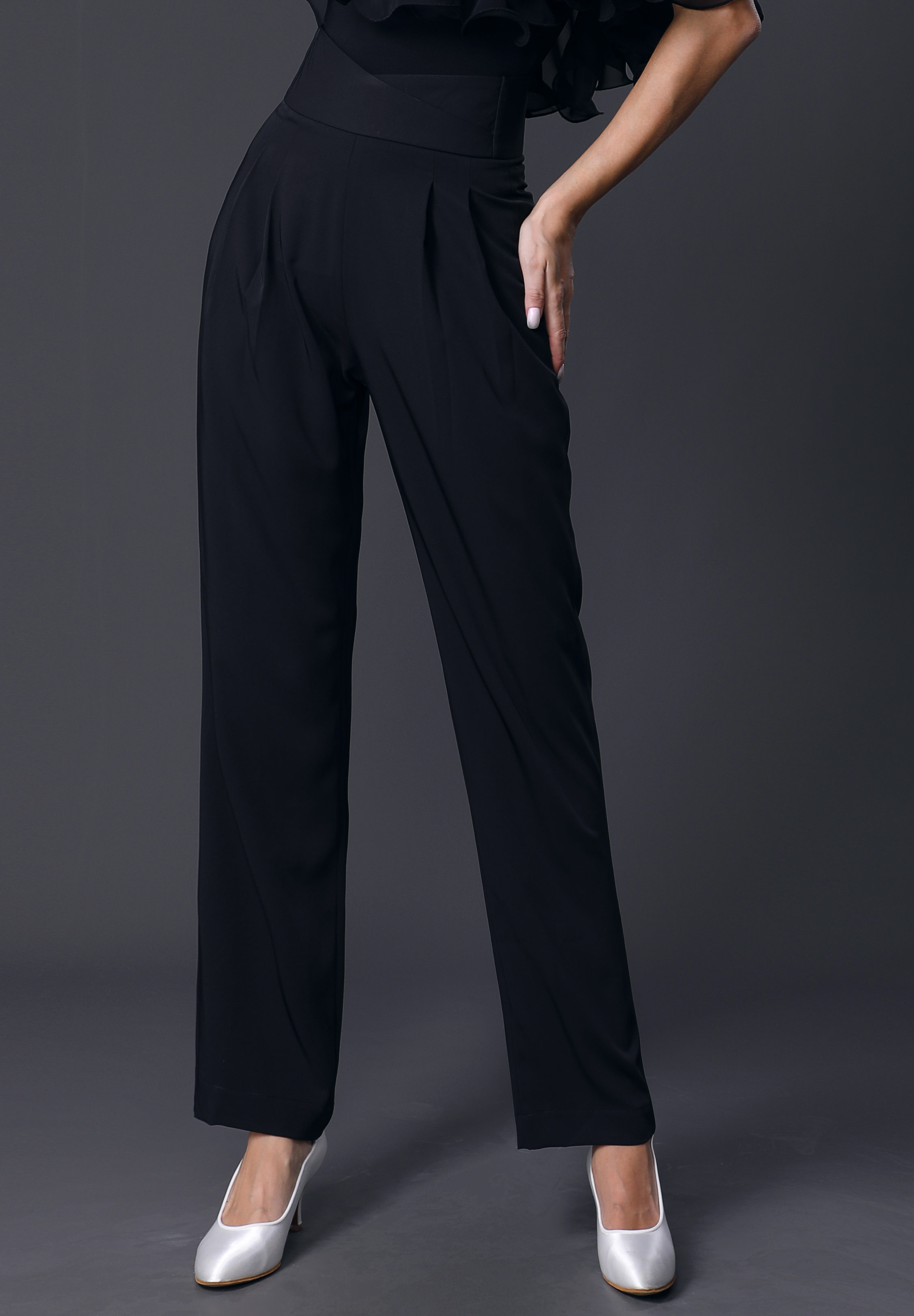 TID Elastic Waist Practice Trousers M010-Black