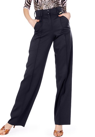 Maly Accordian Pleat Dance Trousers MF191401-Black