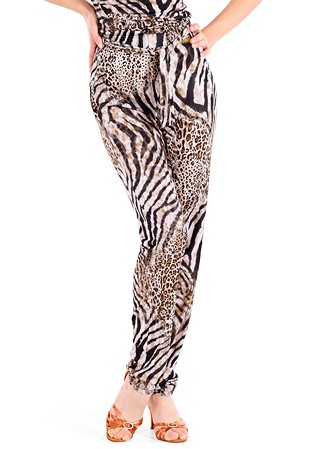 Maly Dance Practice Pencil Pants MF191402-Animal