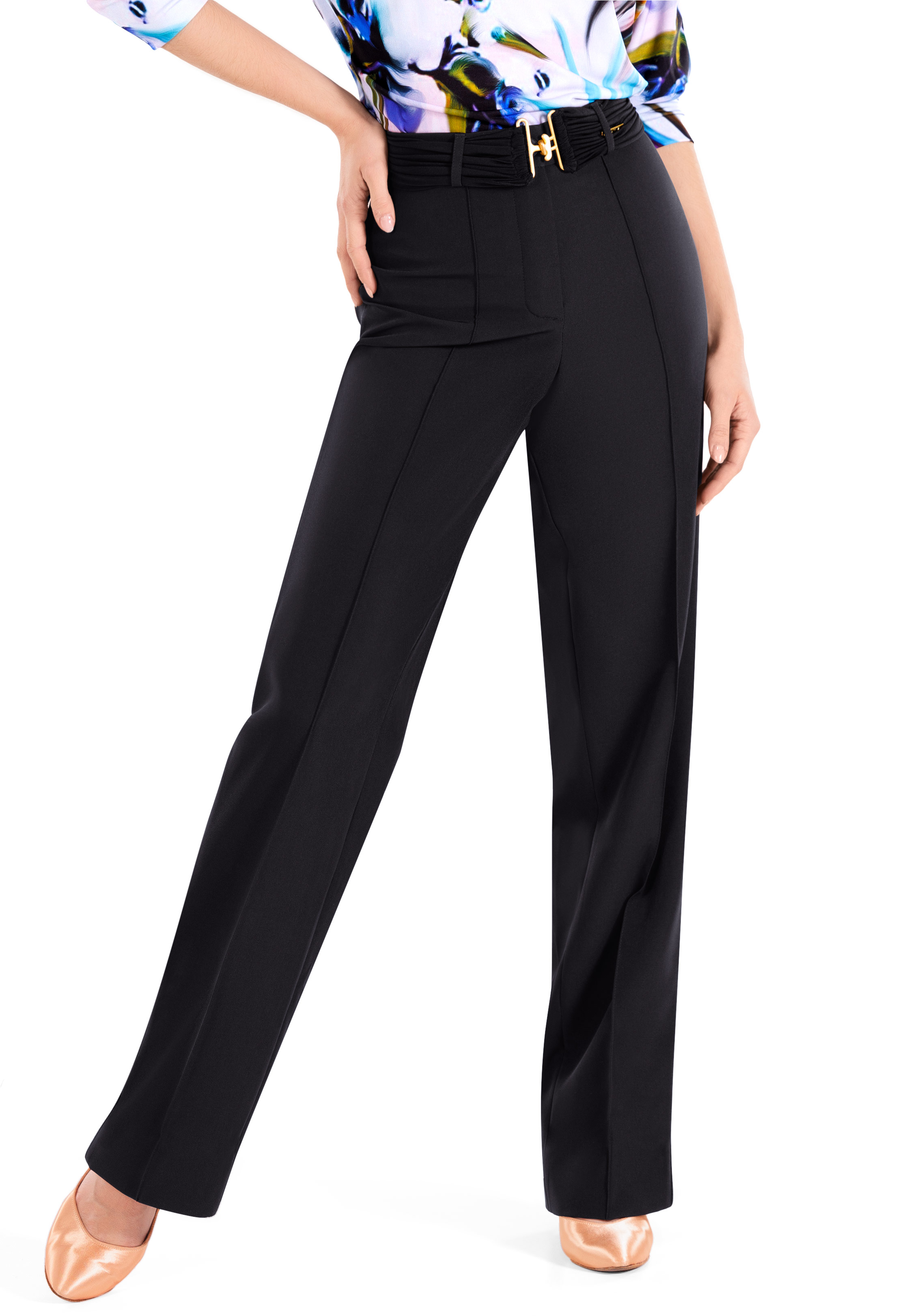 Maly Yulia Straight Trousers MF221401-Black