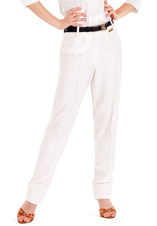 Maly Womens Lifestyle Trousers B201404-Cream