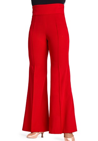 Women Velvet Flares Latin/Ballroom Dance Pants Patchwork Split Elastic Work  Classical – DANCEYM