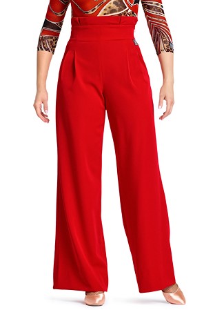PopconAtelier Folded Pleat Trousers WP018-01 Red