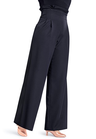 PopconAtelier Folded Pleat Trousers WP018-Black