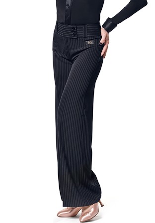 RS Atelier Daria Fashion Trousers-Black Stripe White