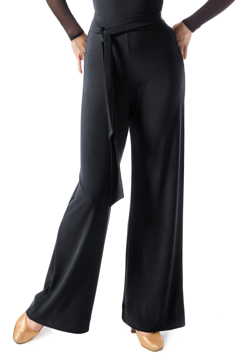 Sasuel Women Practice Trousers Thea-Black Crepe