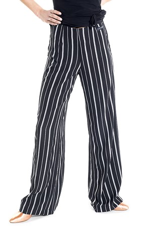 Victoria Blitz Practice Trousers ST001-Black w/ White Stripe