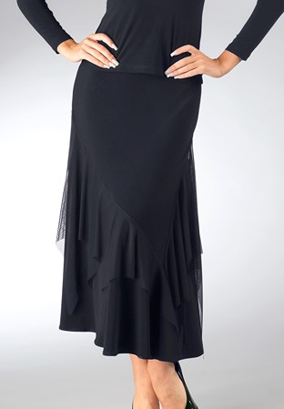 Zdenka Arko Ballroom Dance Skirt S855-Black