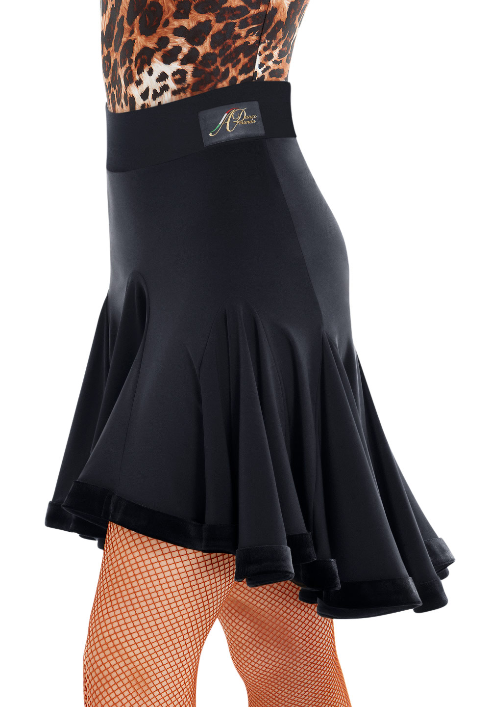 Armando Velvet Binding Latin Skirt 00061 Skirts