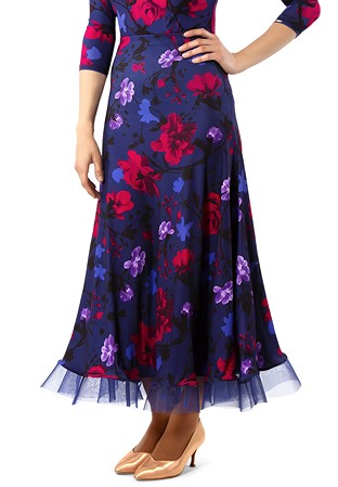 Chrisanne Clover Allure Ballroom Skirt-Limited Floral Print