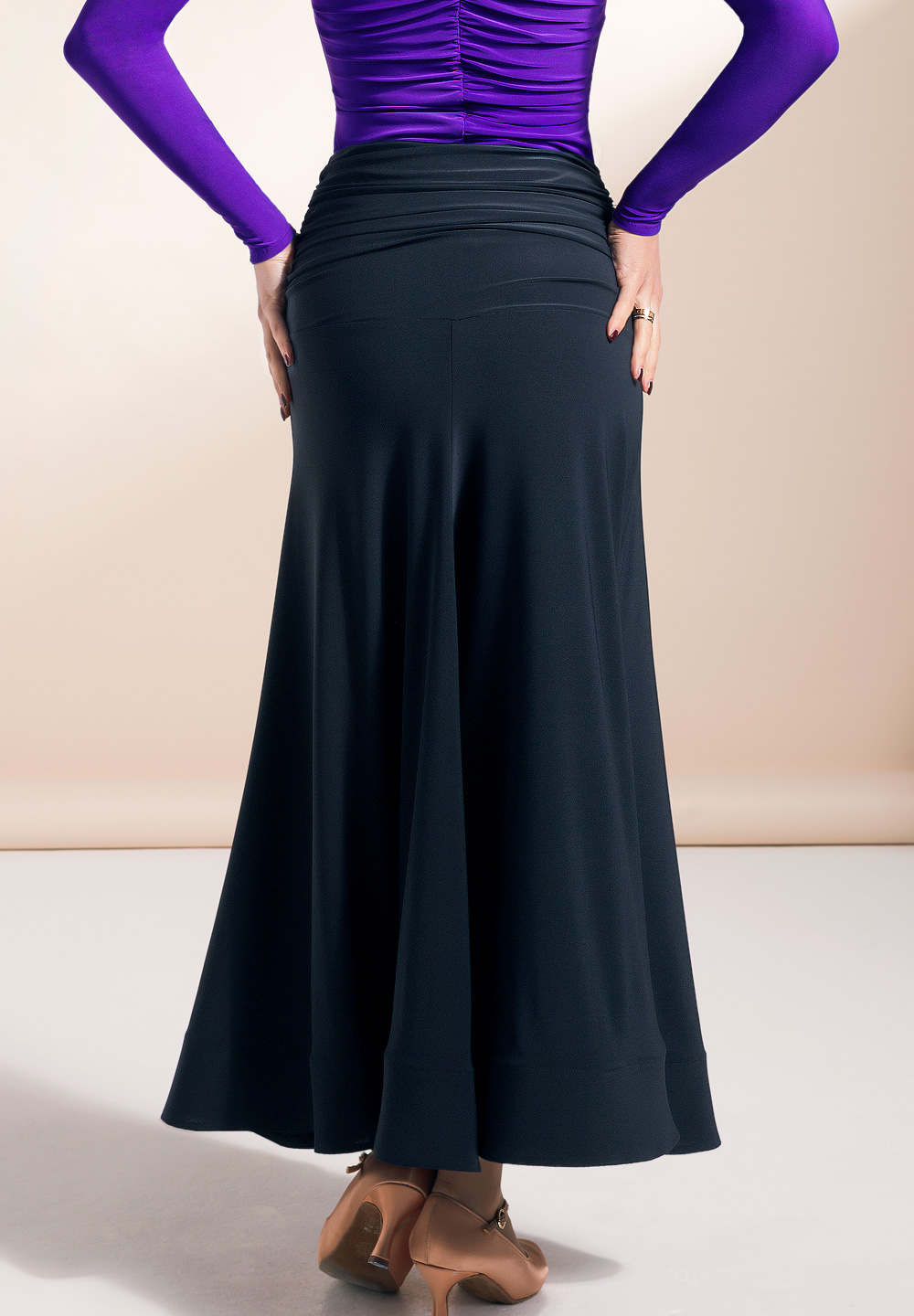 Stairway to Heaven Printed Open Ballroom Skirt