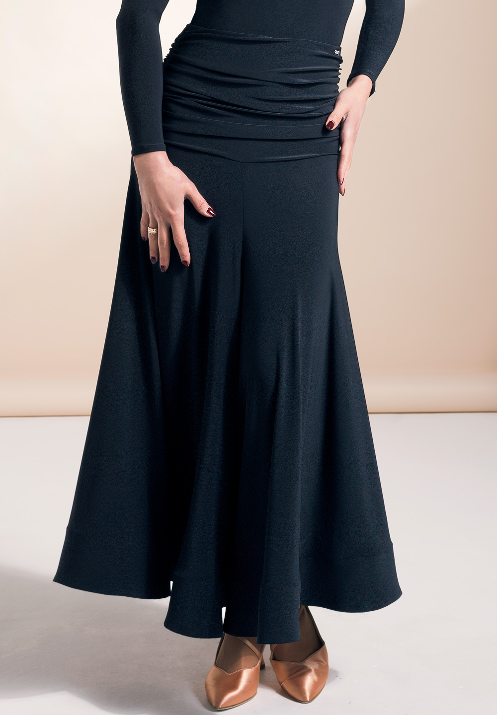 Chrisanne Clover Empress Ballroom Skirt-Black