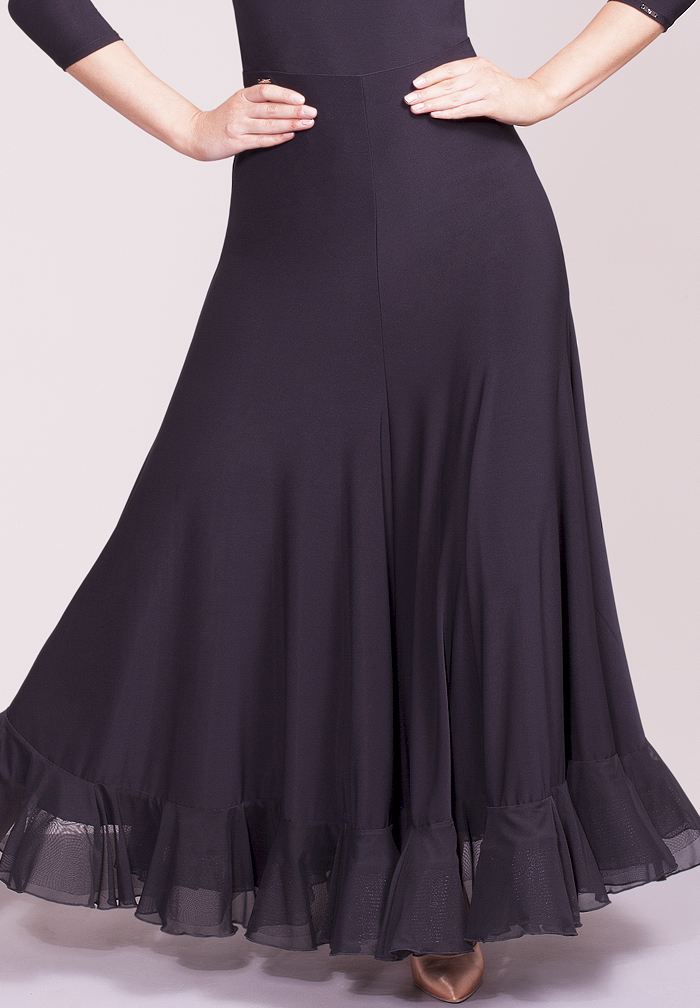 Chrisanne Clover Flawless Ballroom Skirt-Black