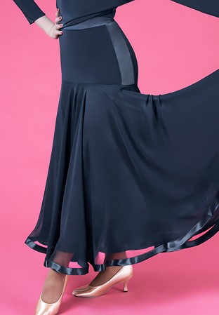 DSI Erica Ballroom Dance Skirt 3713-Black