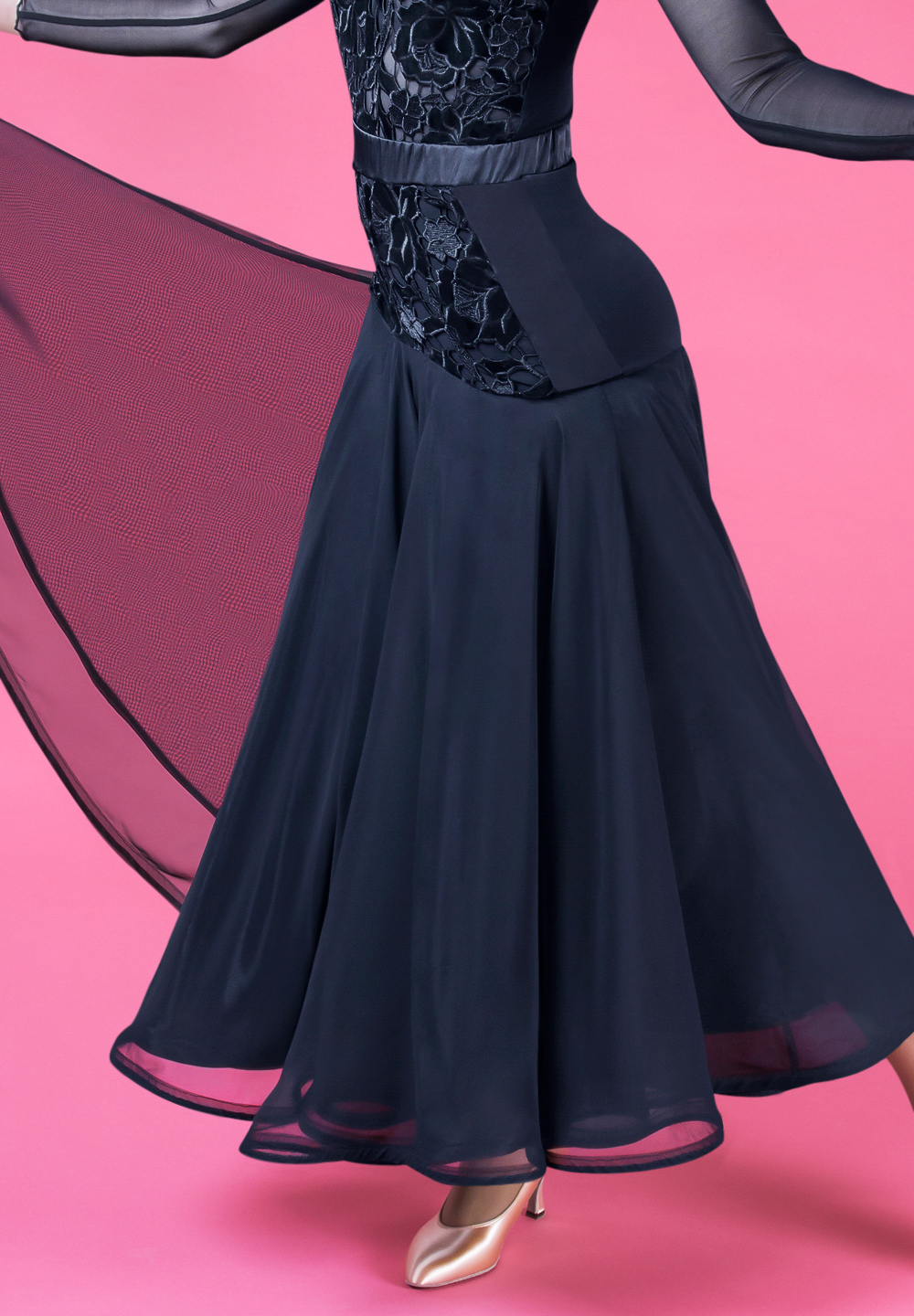 DSI Sara Ballroom Skirt 3715-Black
