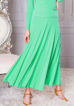 Dance America S205 - 8 Panel Simple Skirt-Green
