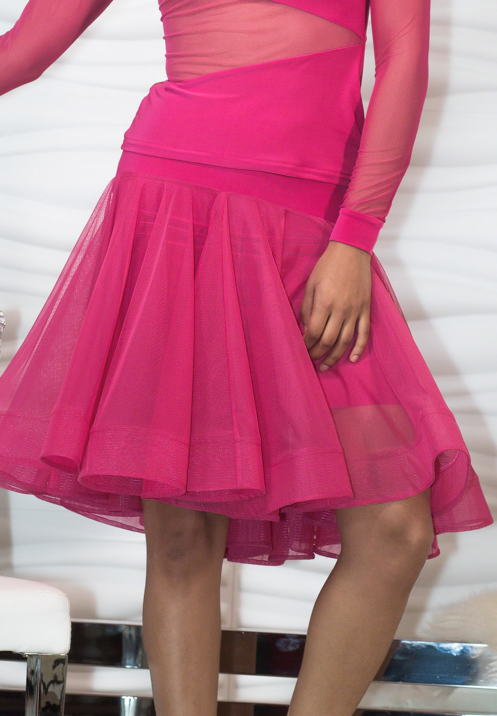 Dance America S716 - Short Nimbus Skirt-Azalea