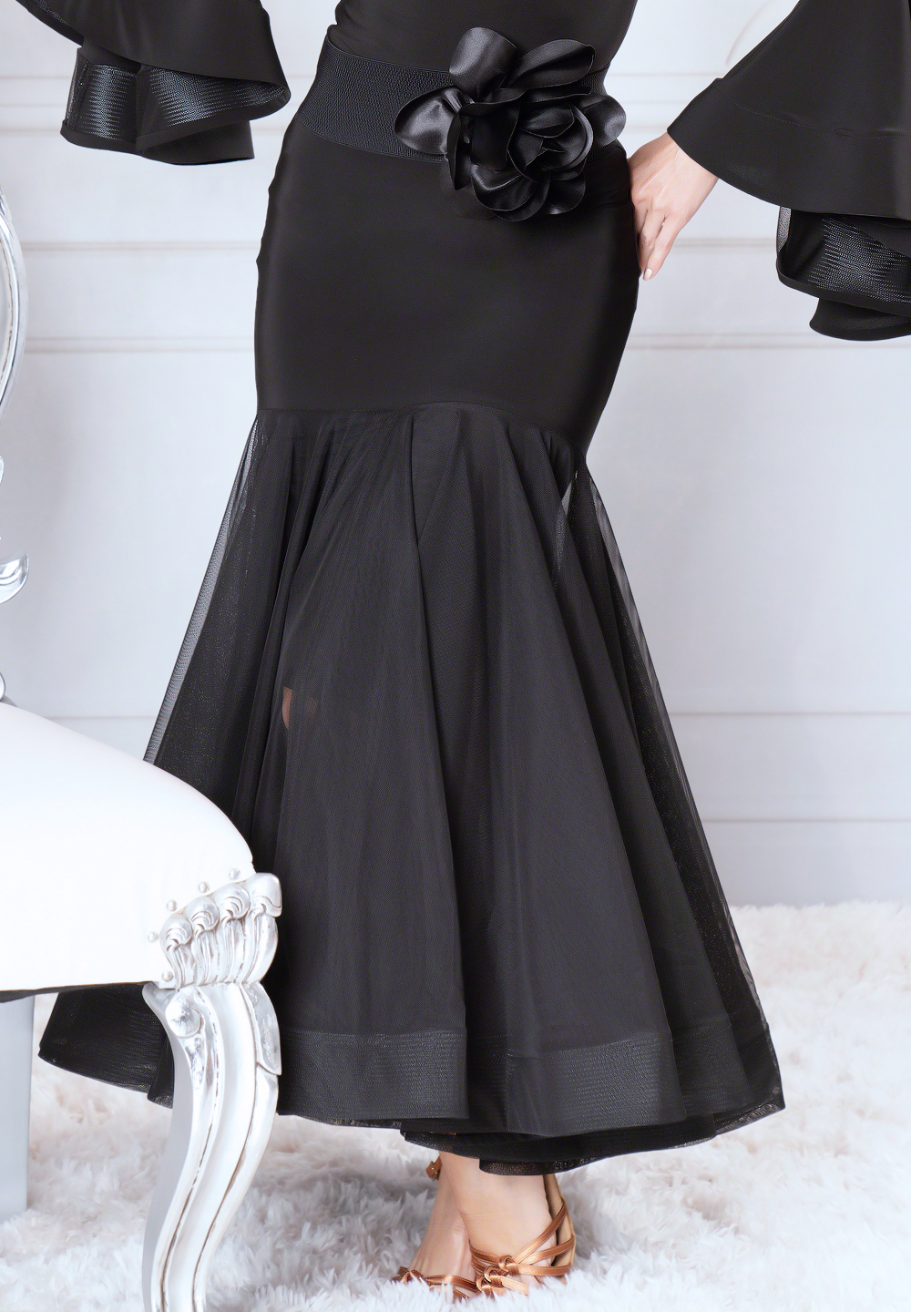 Dance America S915 - Long Nimbus Skirt-Black