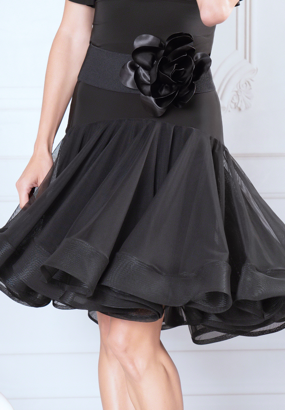 Dance America S916 - Short Nimbus Skirt-Black