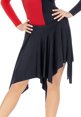 Dance Box Gypsy Latin Dance Skirt P20120014-01 Black