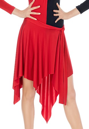Dance Box Gypsy Latin Dance Skirt P20120014-02 Red