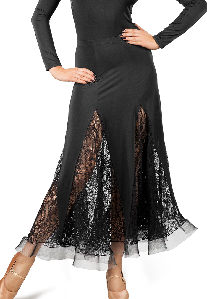 Dance Box Lace Godget Long Skirt P16120009 | Skirts