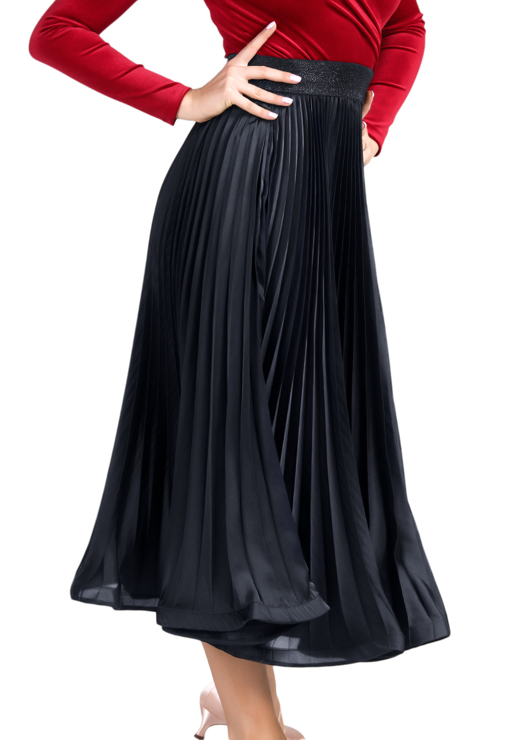 andmary Giselle pleats skirt ブラック Giselle pleats skirt