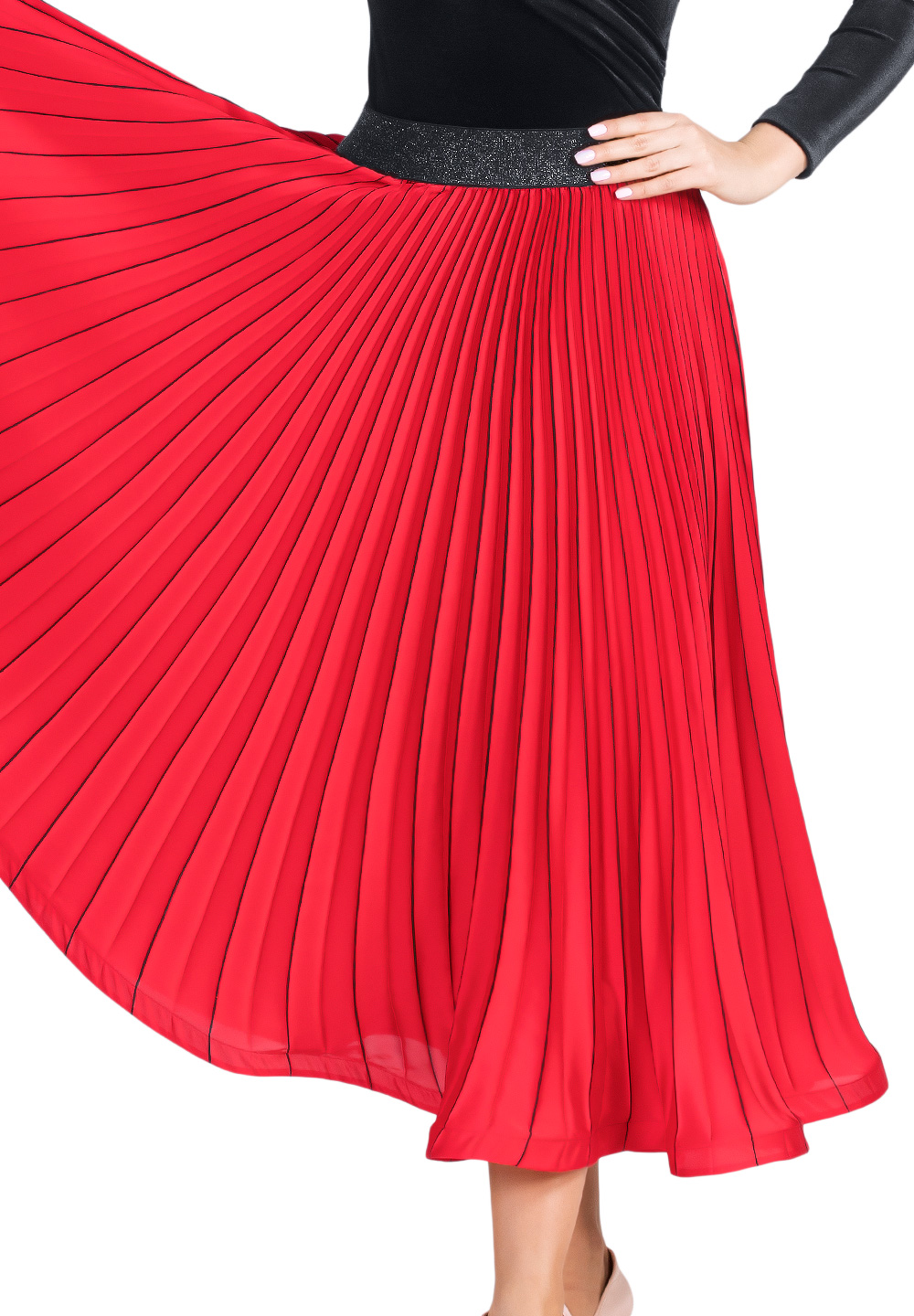 Dance Box Marilyn Pleated Ballroom Skirt P19120011 | Skirts