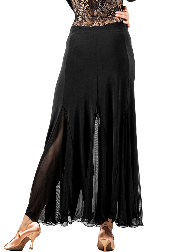 Dance Box Mesh Godet Long Skirt P16120010 | Skirts