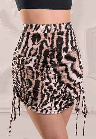 Dance Box Caroline Latin Skirt P23120017-03 Savannah Print