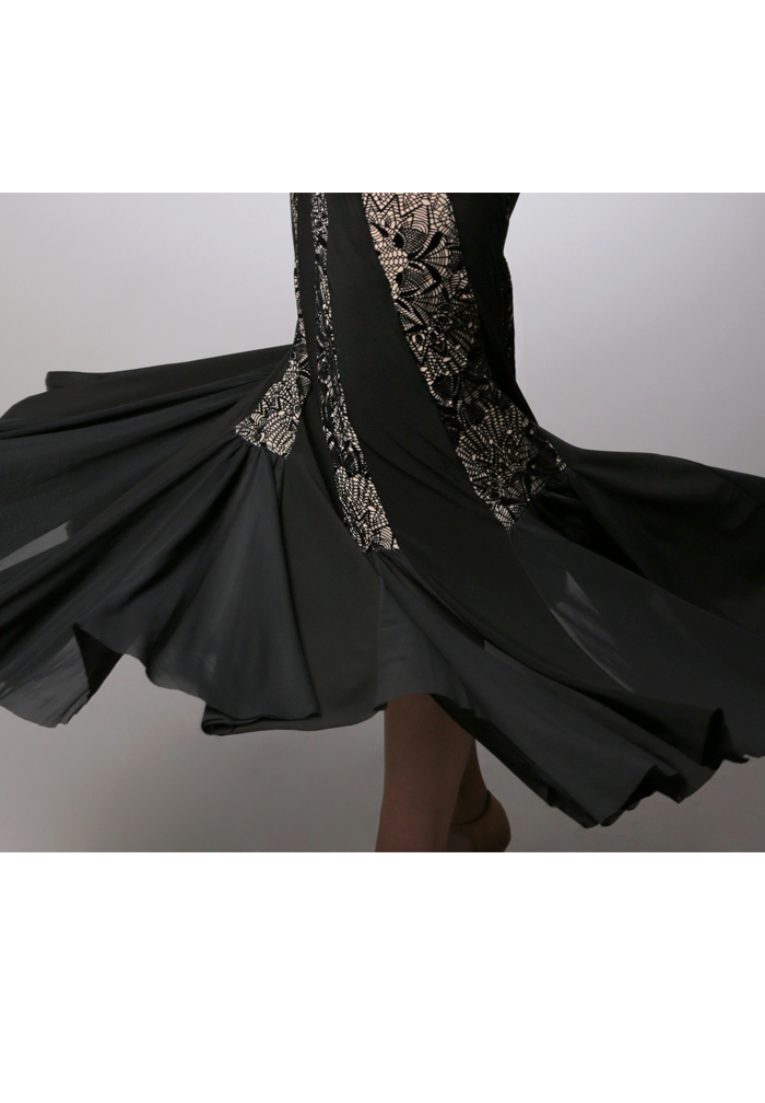 Dancemo Lace Ballroom Dance Skirt Skirts