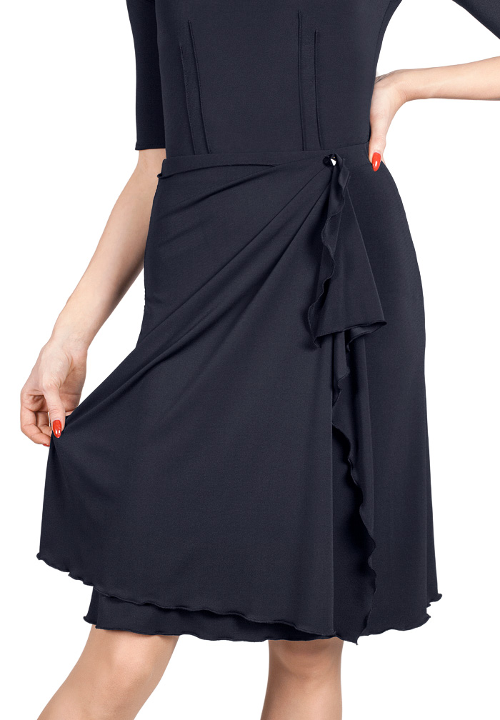 EM Couture Mystic Latin Skirt-Black 1673