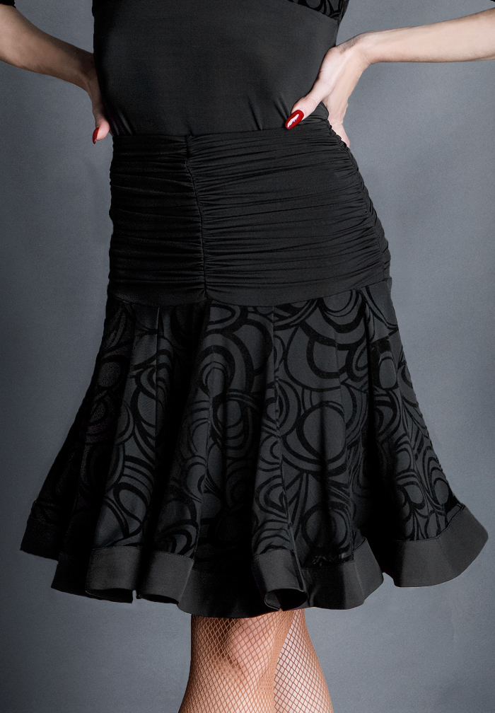 Espen Wisteria Skirt ES16S3-Flocked Net/Black Jersey