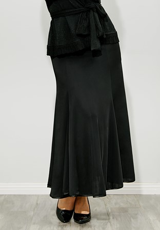 Je Dor Panel Ballroom Skirt J3196-Black