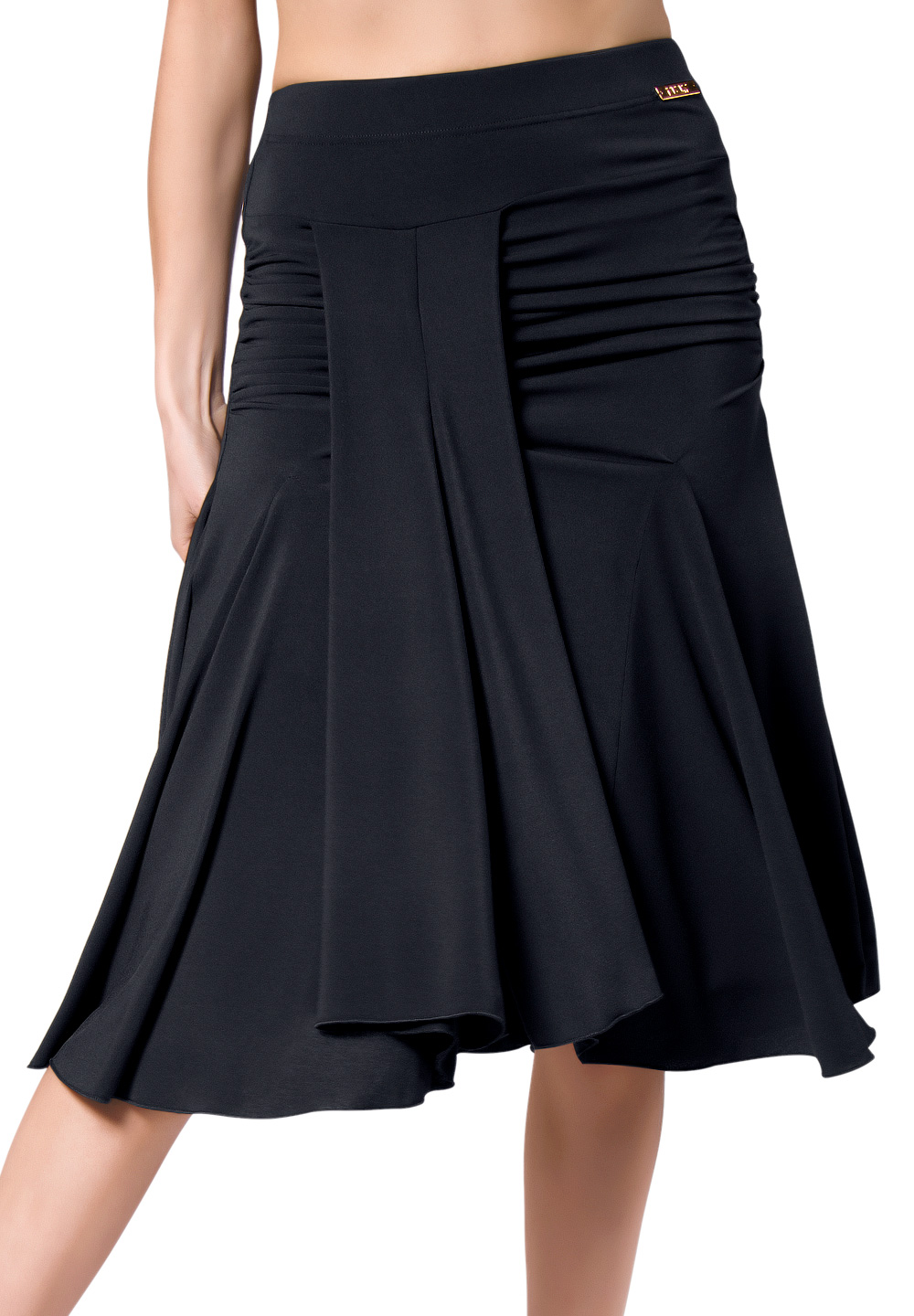 Maly Womens Skirt Short With Slit MF181502-Black