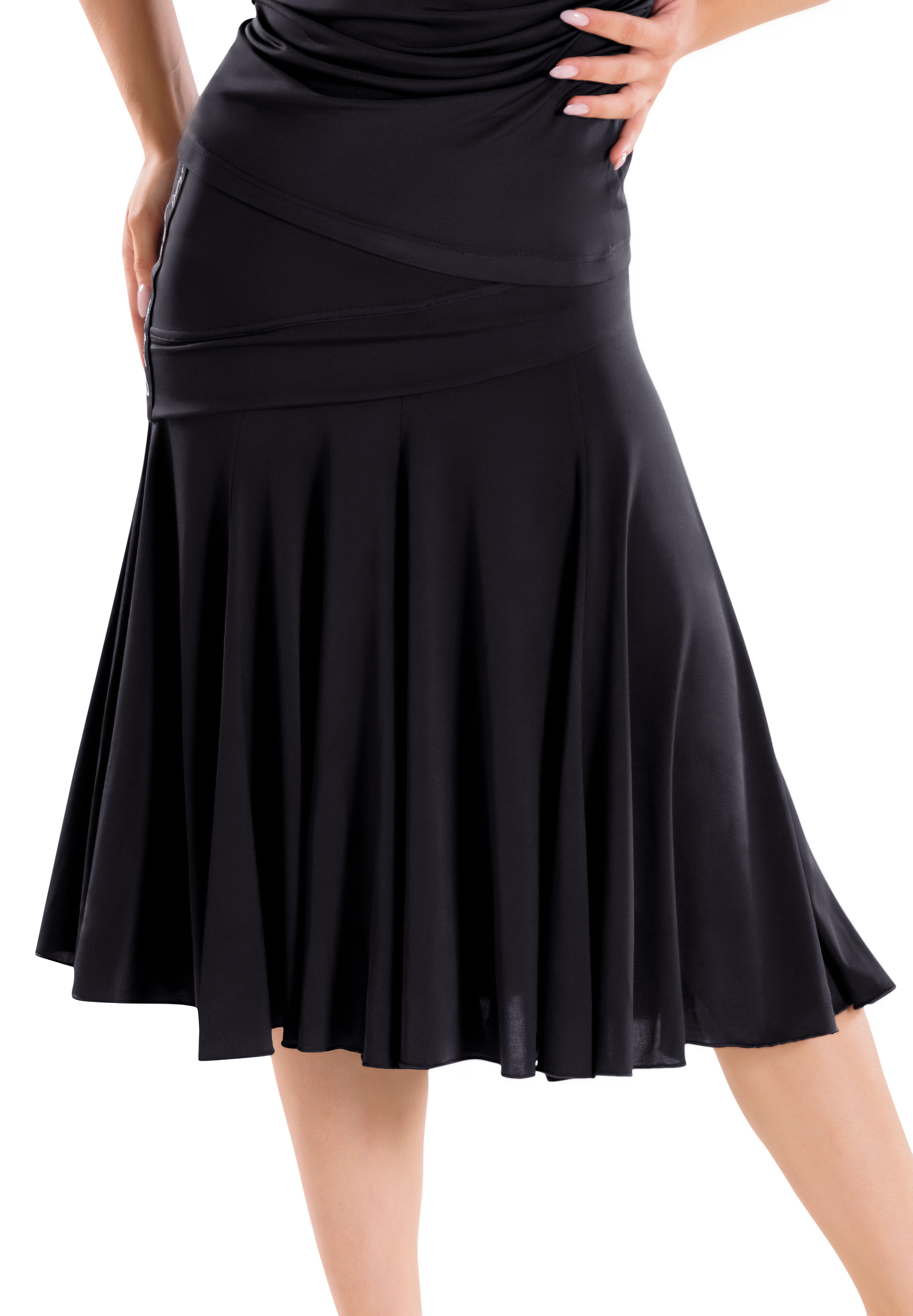 Maly Women’s Bella Latin Skirt JL231501-Black