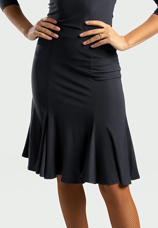 C by Chrisanne Clover Neptune Flounce Skirt-Black