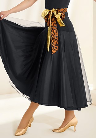 Gio Mio Nellie Womens Ballroom Skirt GM0135-Black