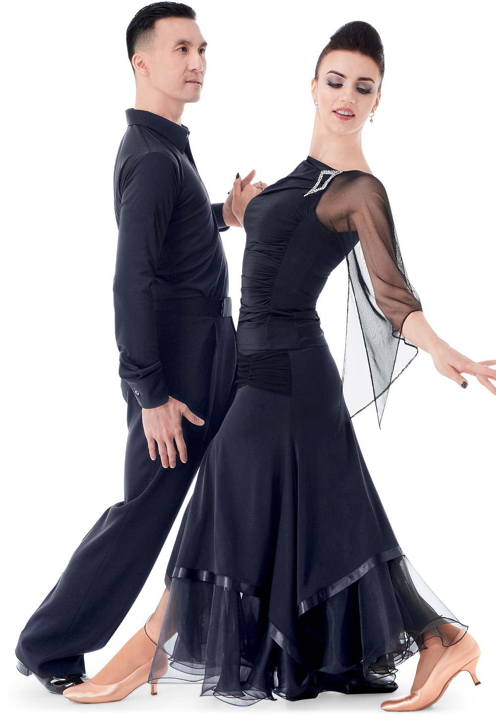 Pale Poppies Open Ballroom Skirt