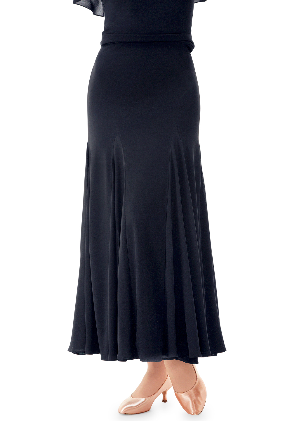 PopconAtelier Godet Ballroom Skirt WMS083-Black