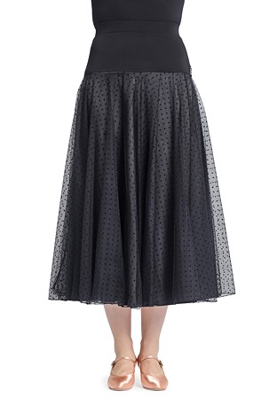PopconAtelier Mesh Layer Ballroom Skirt WS026-Black