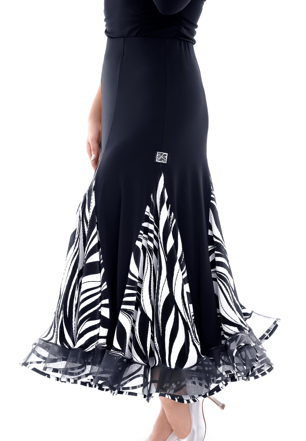 PopconAtelier Striped Godet Flare Ballroom Skirt WMS504 | Skirts