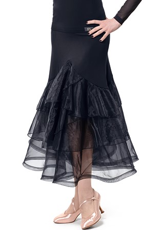 RS Atelier Pepper Organza Ballroom Skirt-Black