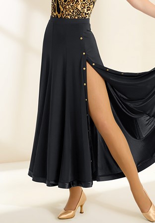 Gio Mio Sally Womens Ballroom Skirt GM0157-Black