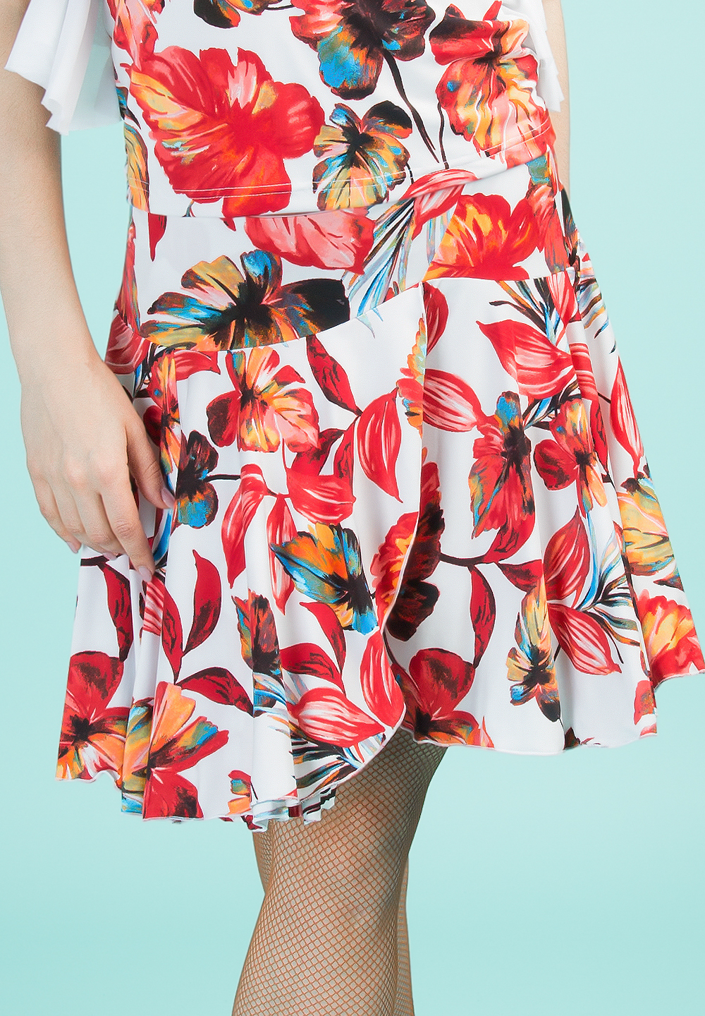 Santoria Donia Latin Skirt S6122-Red Plantain