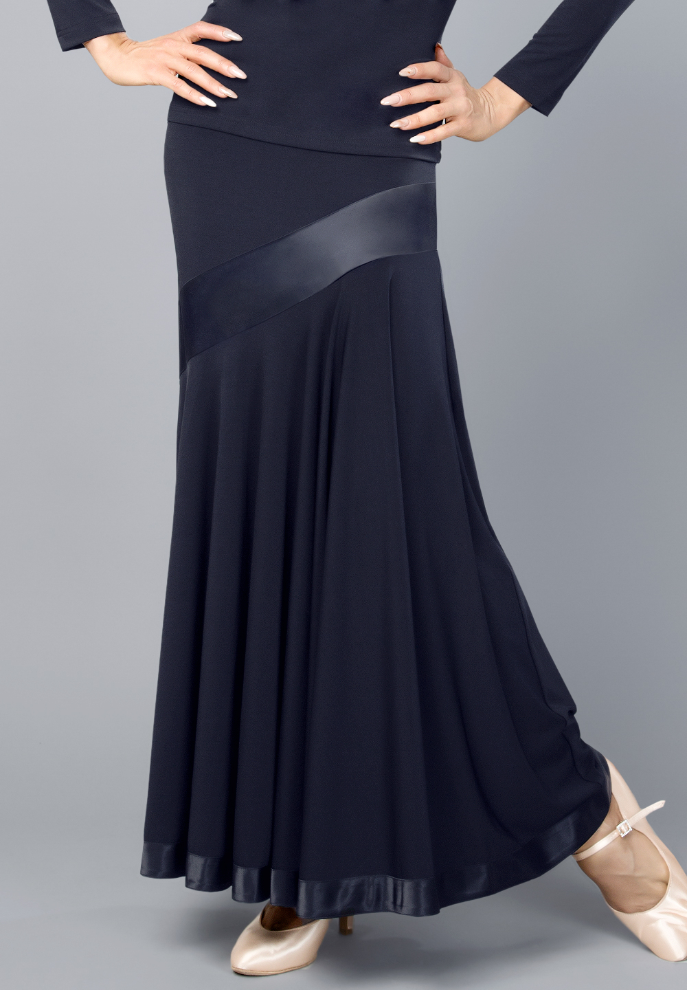 Santoria Therasia Ballroom Skirt S6130-Black