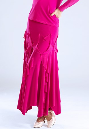 Santoria Pavi Ballroom Skirt S6069-Fuchsia