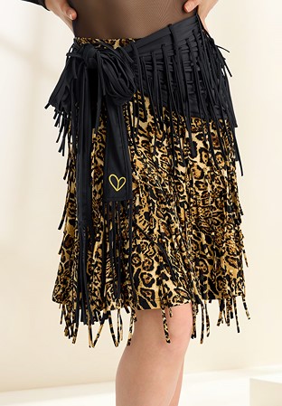 Gio Mio Sasha Womens Latin Skirt GM0138-Leopard