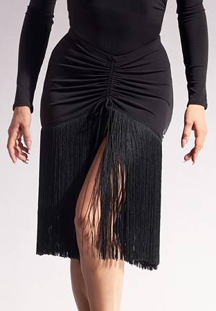 Sasuel Latin Skirt Ursula-Black Crepe